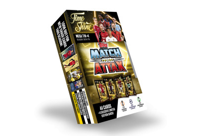 Velká dárková krabička Topps Match Attax 24/25 Mega Tin Time To Shine Gold