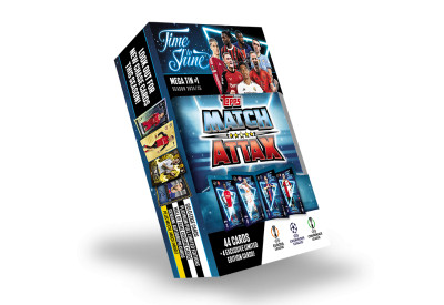 Velká dárková krabička Topps Match Attax 24/25 Mega Tin Time To Shine Blue