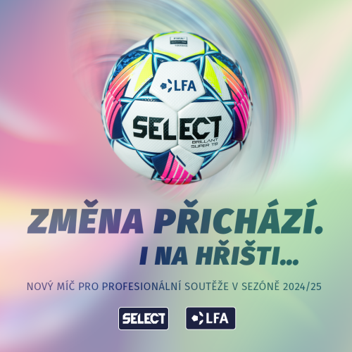 3x Fotbalový míč Select Brillant Super TB Chance Liga 2024/25