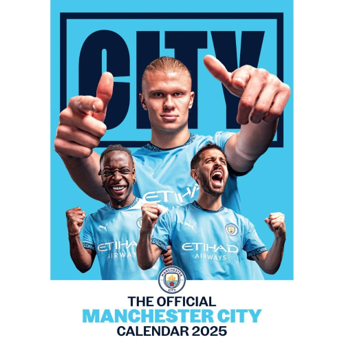 Nástěnný kalendář Manchester City FC 2025